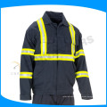 Unisex-Geschlecht marineblau Flammwidrige Overalls mit reflektierendem Band